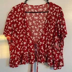 Tie front shirt